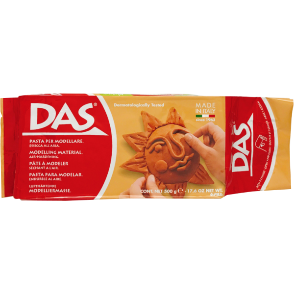 DAS 義大利免燒陶泥 (赤褐色) 500g