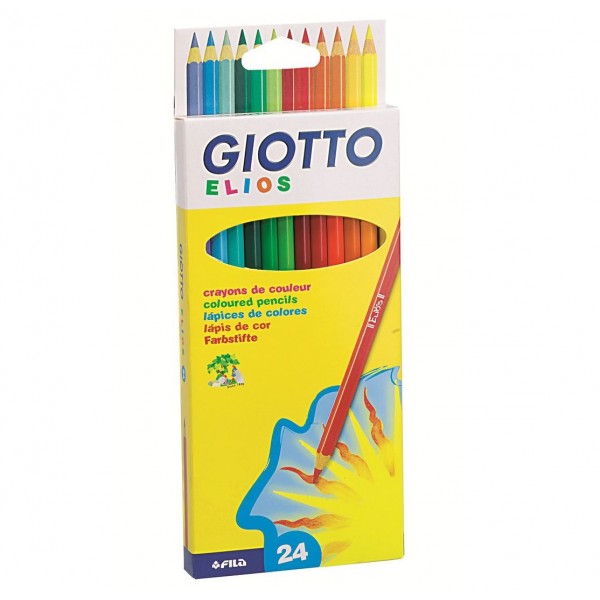 Giotto Elios 12色木顏色筆