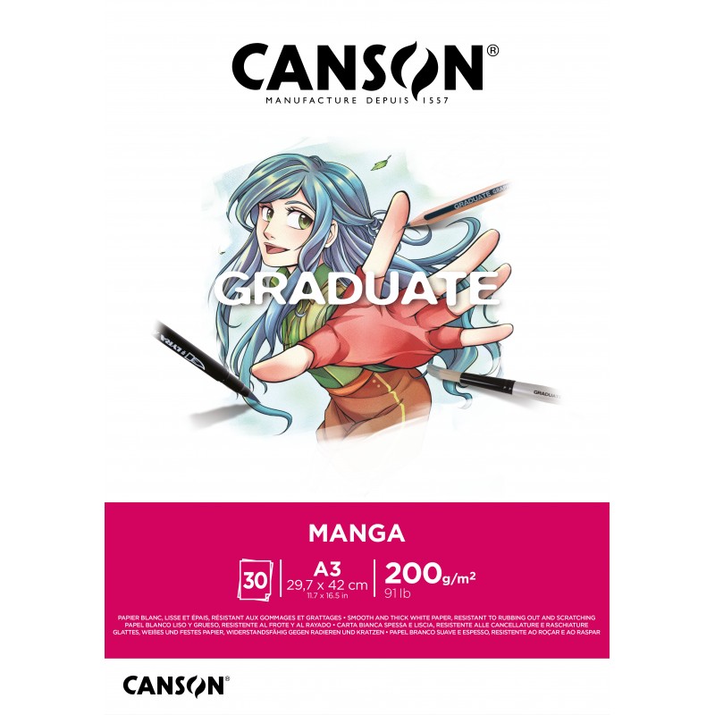 Canson - Graduate 200g Manga漫畫簿│A3│30張