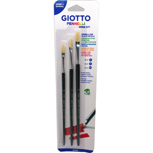 Giotto577系列 3支畫筆裝(6,8,10)