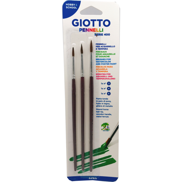 Giotto400系列 3支畫筆裝(3,4,5)