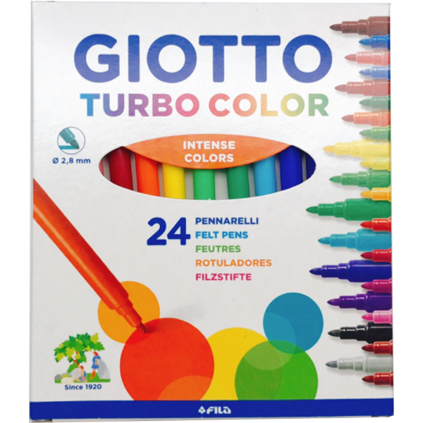 Giotto Turbo Color 24色水筆