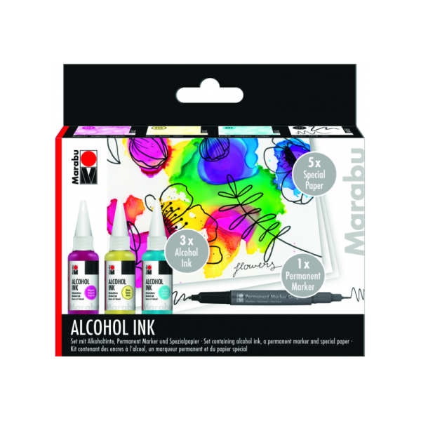 3色酒精顏料